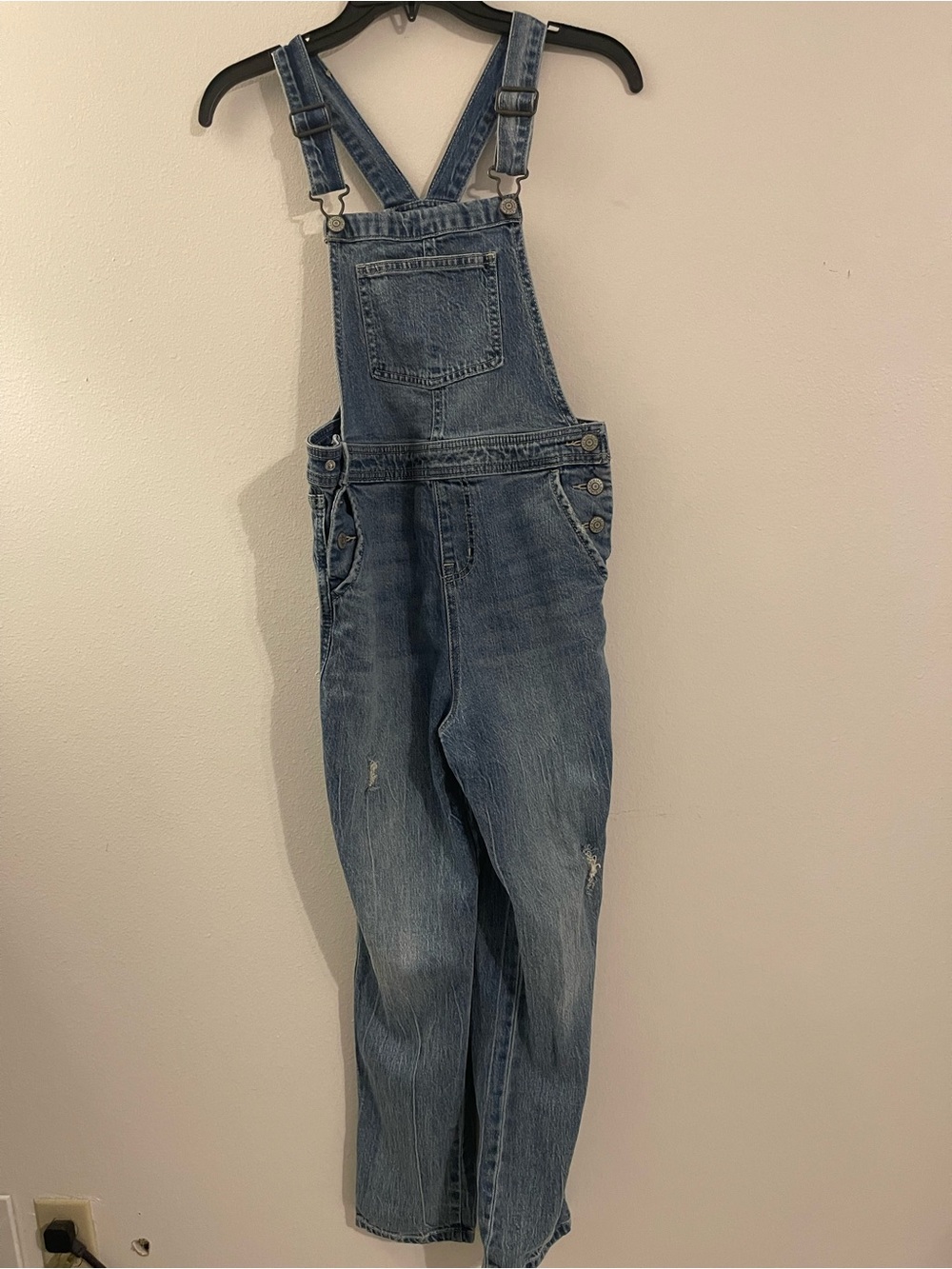 Cat & Jack Blue Denim Relaxed Overalls - Men